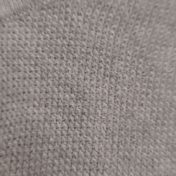 NORDSTORM Cashmere Blend Light Gray Chunky Zip Up XL Sweater - Picture 6 of 6